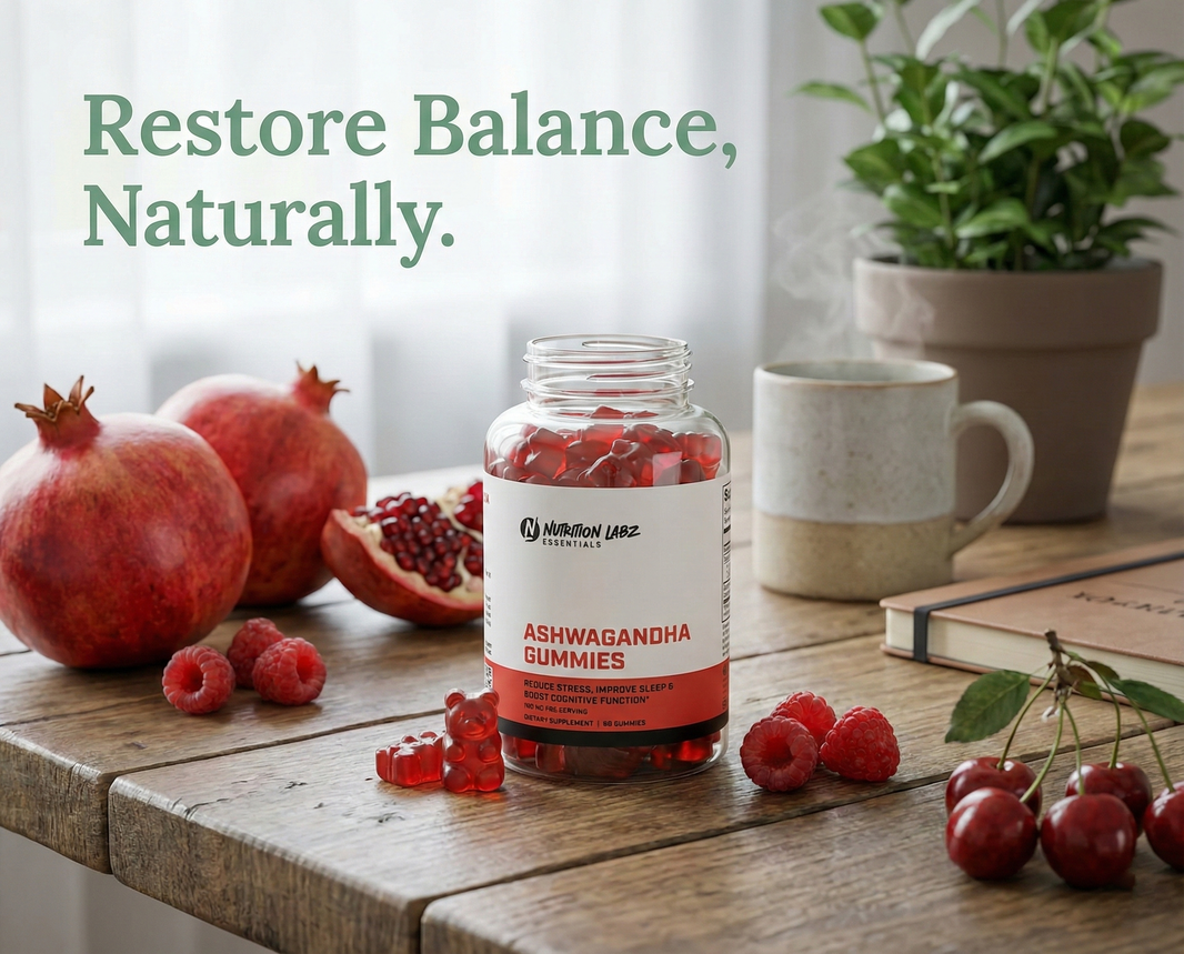 Experience Tranquility with Nutrition Labz™ Ashwagandha Gummies – 150mg per Serving
